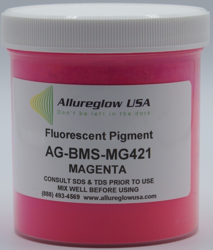AG-BMS-MG421   MAGENTA FLUORESCENT or BLACKLIGHT PIGMENTS - 1 KG