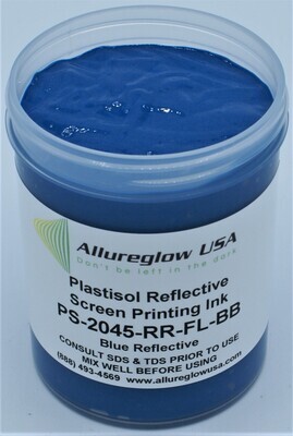 SB-2045-RR-FL-BB-GL   SOLVENT BASED BLUE REFLECTIVE SCREEN PRINTING INK -  GALLON