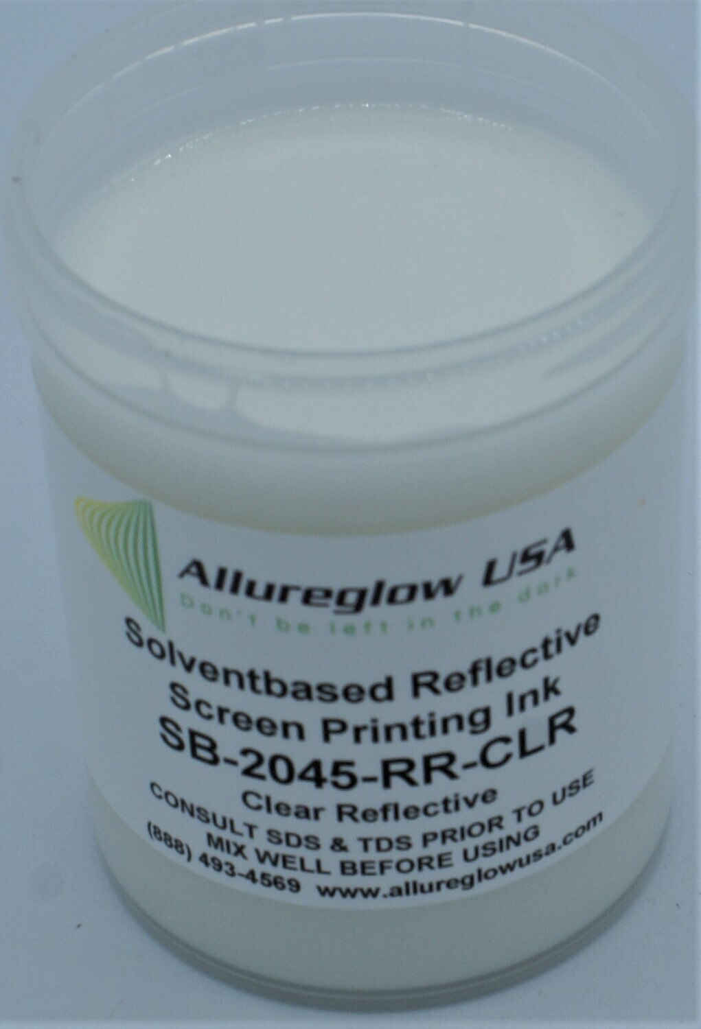 SB-2045-RR-CLR-8OZ  SOLVENT BASED CLEAR REFLECTIVE SCREEN PRINTING INK - 8OZ