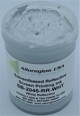 SB-2045-RR-WHT-GL   SOLVENT BASED WHITE REFLECTIVE SCREEN PRINTING INK - GALLON