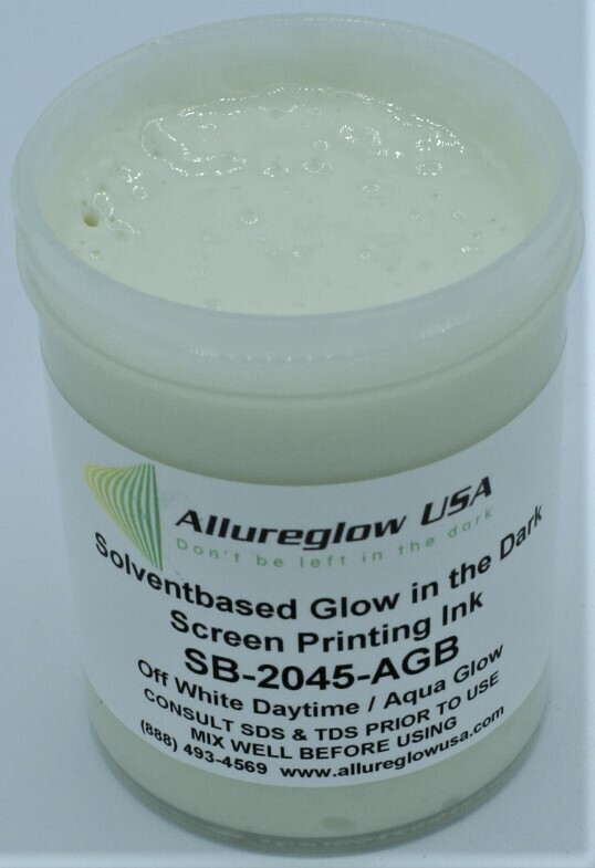 SB-2045-AGB-GL SOLVENT BASED GLOW IN THE DARK SCREEN PRINTING INK AQUA GLOW BASE - GALLON