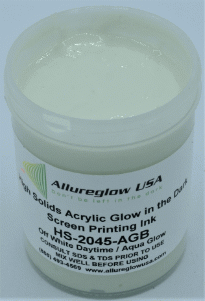 HS-2045-AGB-GL   HIGH SOLIDS ACRYLIC AQUA GLOW IN THE DARK SCREEN PRINTING INK GALLON