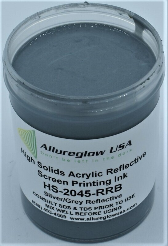 HS-2045-RRB-QT   HIGH SOLIDS ACRYLIC SILVER/GREY REFLECTIVE SCREEN PRINTING INK QUART