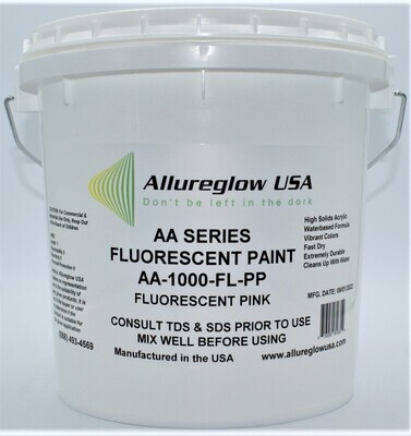 AA-1000-FL-PP-FV PINK FLUORESCENT WATERBASED PAINT - FIVE GALLONS