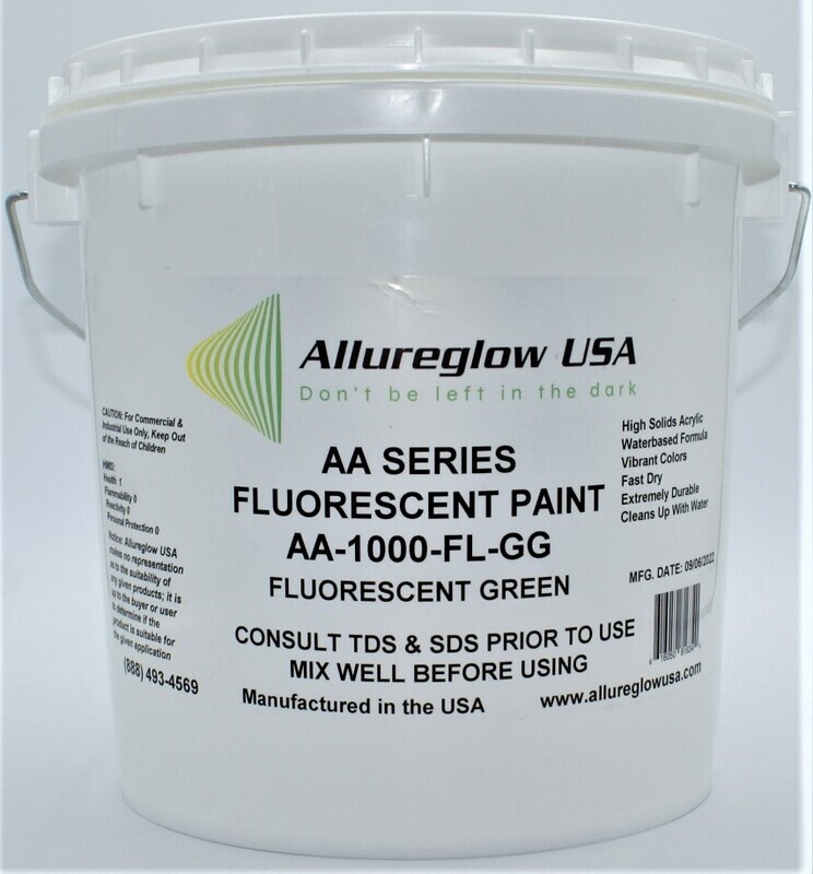 AA-1000-FL-GG-QT  GREEN FLUORESCENT WATERBASED PAINT  - ONE QUART