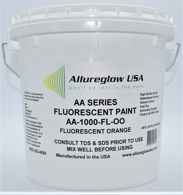 AA-1000-FL-OO-GL  ORANGE FLUORESCENT WATERBASED PAINT  - ONE GALLON