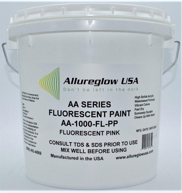 AA-1000-FL-PP-QT  PINK FLUORESCENT WATERBASED PAINT  - ONE QUART