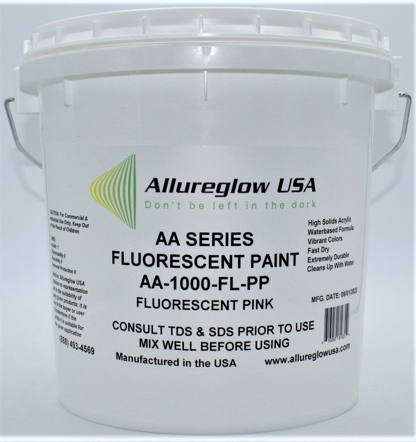 AA-1000-FL-PP-GL  PINK FLUORESCENT WATERBASED PAINT  - ONE GALLON