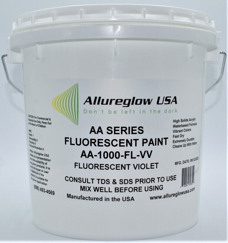 AA-1000-FL-VV-QT  VIOLET FLUORESCENT WATERBASED PAINT  - ONE QUART