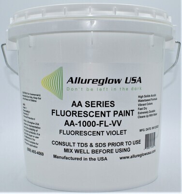 AA-1000-FL-VV-FV  VIOLET FLUORESCENT WATERBASED PAINT  - FIVE GALLONS