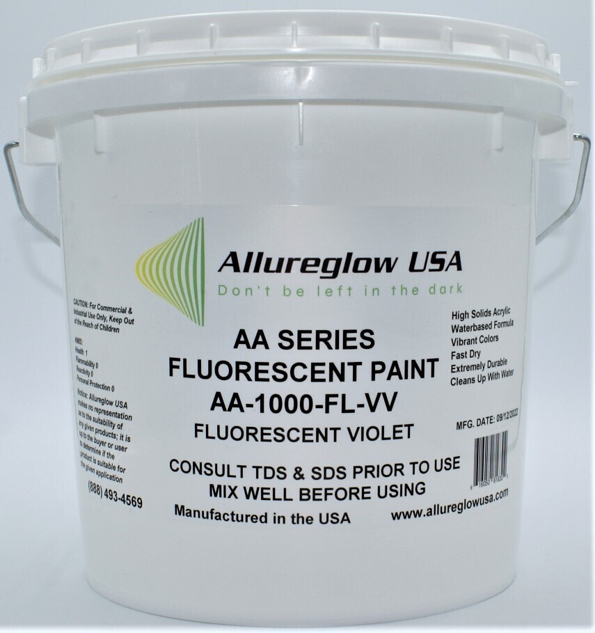 AA-1000-FL-VV-GL  VIOLET FLUORESCENT WATERBASED PAINT  - ONE GALLON
