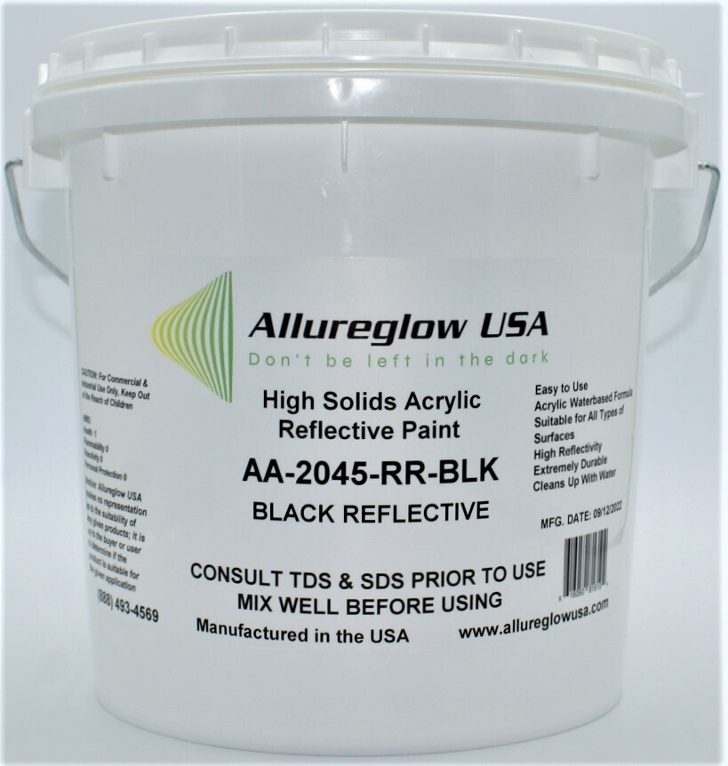 AA SERIES BLACK REFLECTIVE PAINT- FIVE GALLON