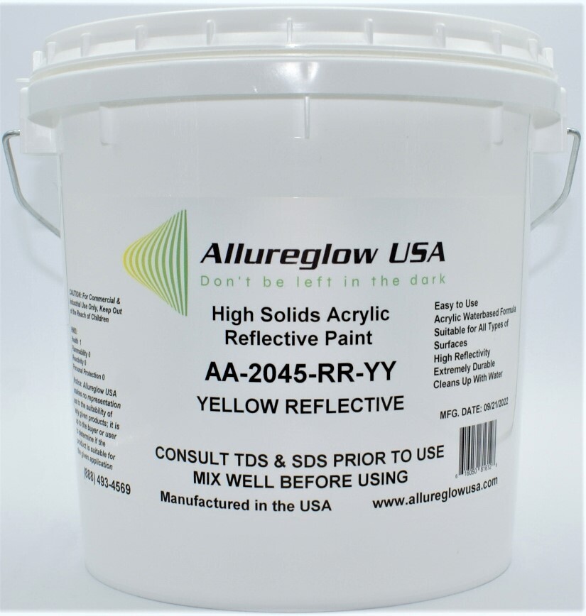 AA SERIES YELLOW REFLECTIVE PAINT- FIVE GALLON