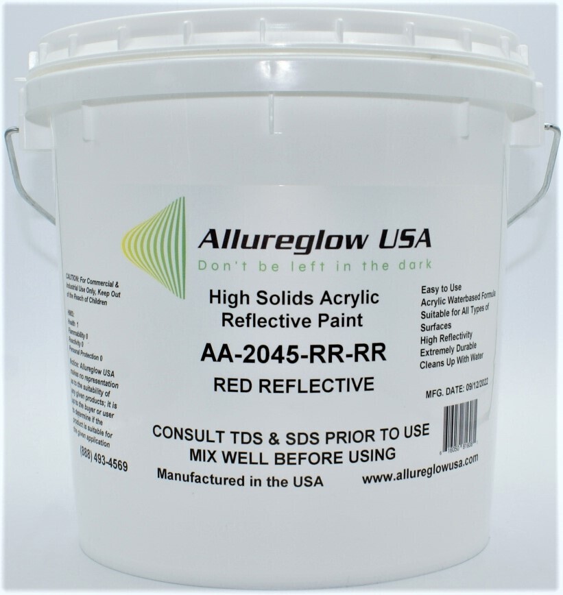 AA SERIES RED REFLECTIVE PAINT- FIVE GALLON