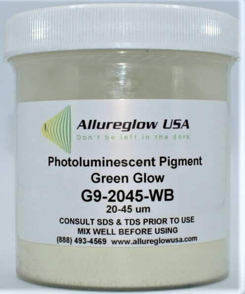 G9-2045-WB GREEN GLOW IN THE DARK PIGMENT (NON-WATERBASED) 20-45 MICRON