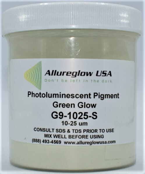 G9-1025-S   GREEN GLOW IN THE DARK NON-WATERBASED PIGMENT 10-25 MICRON