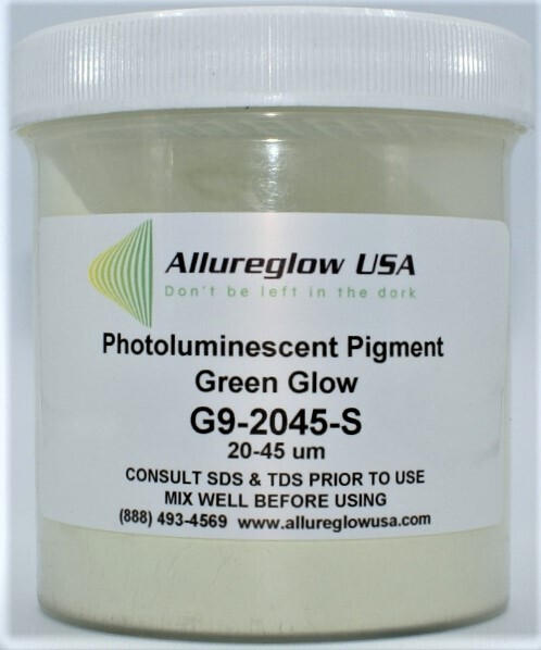 G9-2045-S  GREEN GLOW IN THE DARK PIGMENT (NON-WATERBASED) 20-45 MICRON