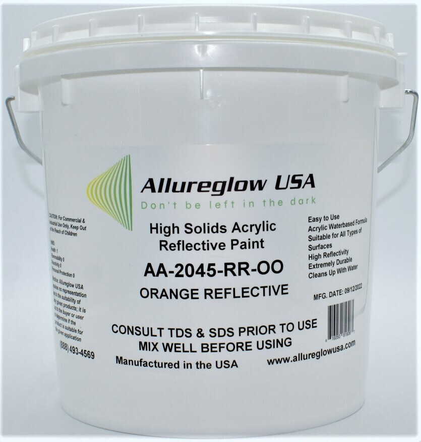 AA SERIES ORANGE REFLECTIVE PAINT- ONE GALLON