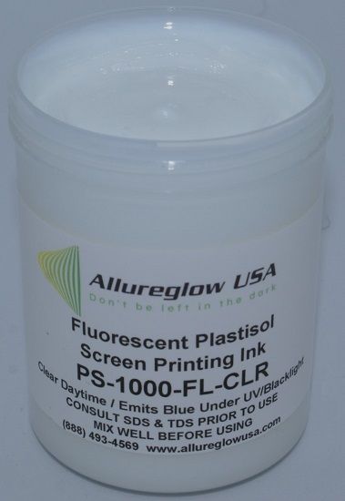 PS-1000-FL-CL-GL  PLASTISOL FLUORESCENT CLEAR SCREEN PRINTING INK - GALLON