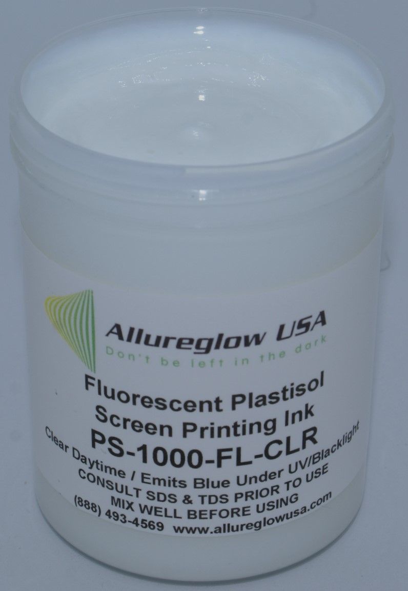 PS-1000-FL-CL-QT PLASTISOL FLUORESCENT CLEAR SCREEN PRINTING INK - QUART PS-1000-FL-CL-QT PLASTISOL FLUORESCENT CLEAR SCREEN PRINTING INK - QUART