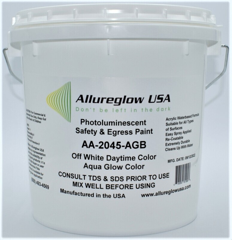 AA-2045-AGB-QT   AQUA GLOW PHOTOLUMINESCENT WATERBASED PAINT - QUART