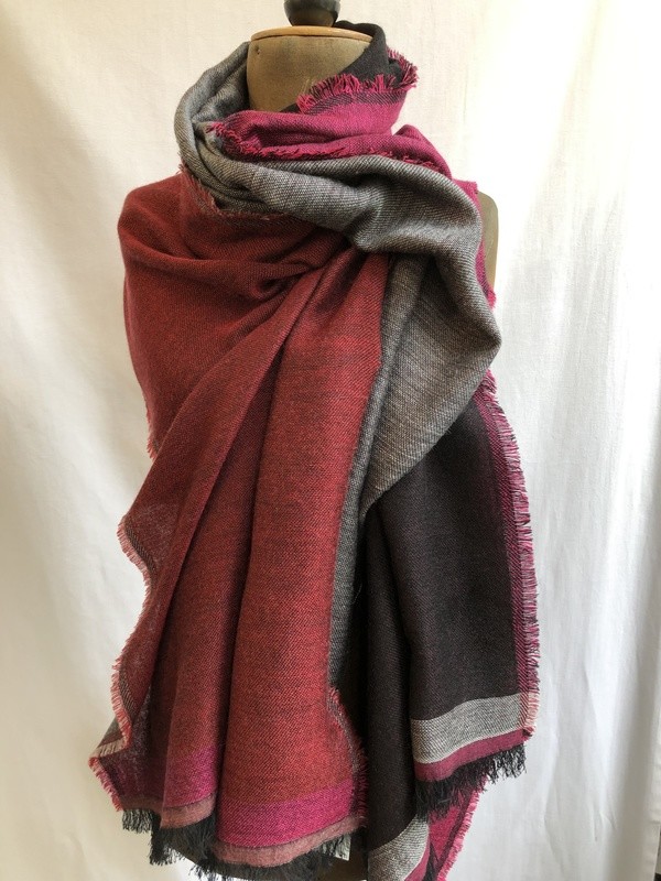 Schal  BR  red-pink