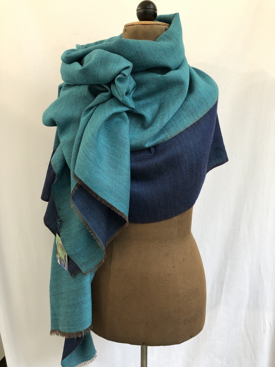 Schal / Stola  5217 blu/turquese