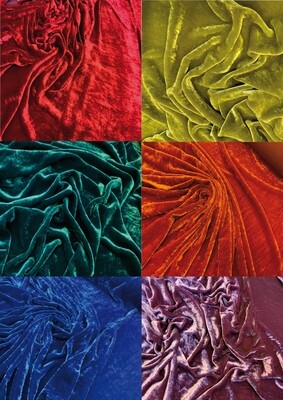 SEIDEN-VISKOSE SAMT    VELOURS SOIE-VISCOSE