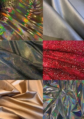 GLÄNZENDE STOFFE  - TISSUS BRILLANTS - SHINY FABRICS