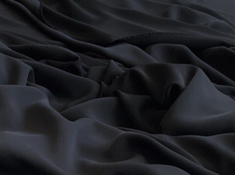24356 BLACK Krepp - crêpe