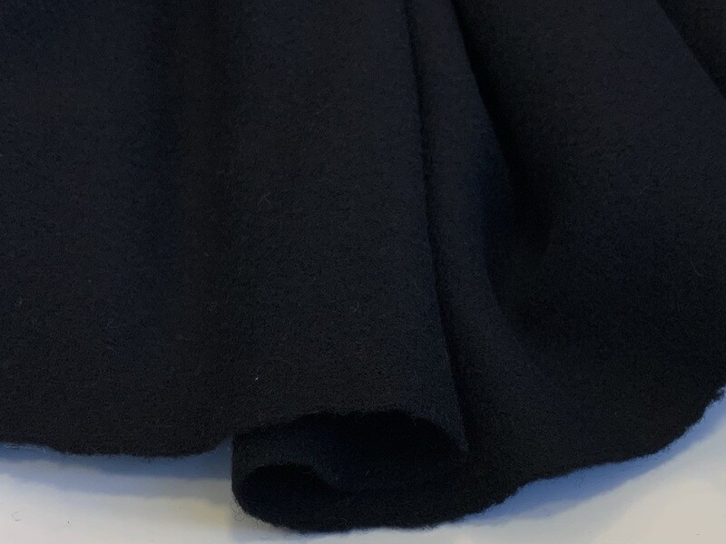 35286 BLACK Wolle gewalkt - Laine feutrée