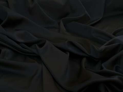 8911 SEIDEN-SATIN /SOIE SATIN  stretch - BLACK