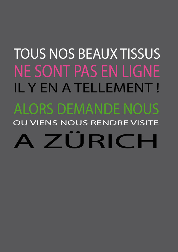 Bienvenue à Zürich