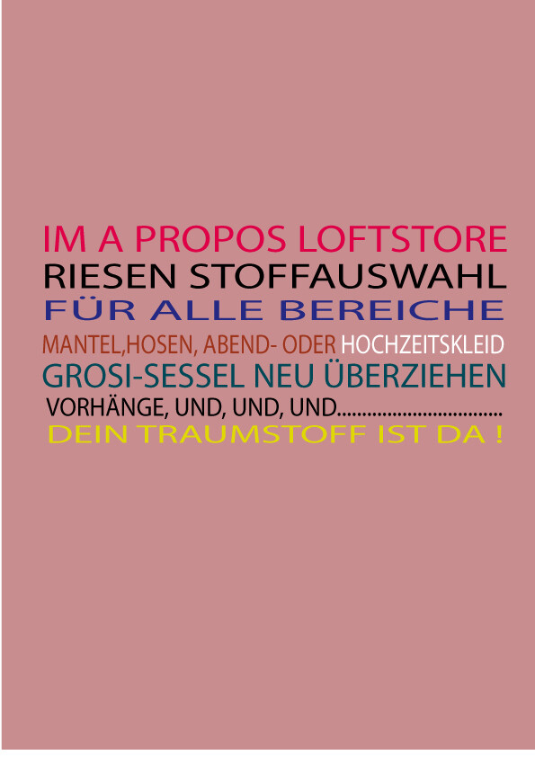 Willkommen in Zürich Store - click hier