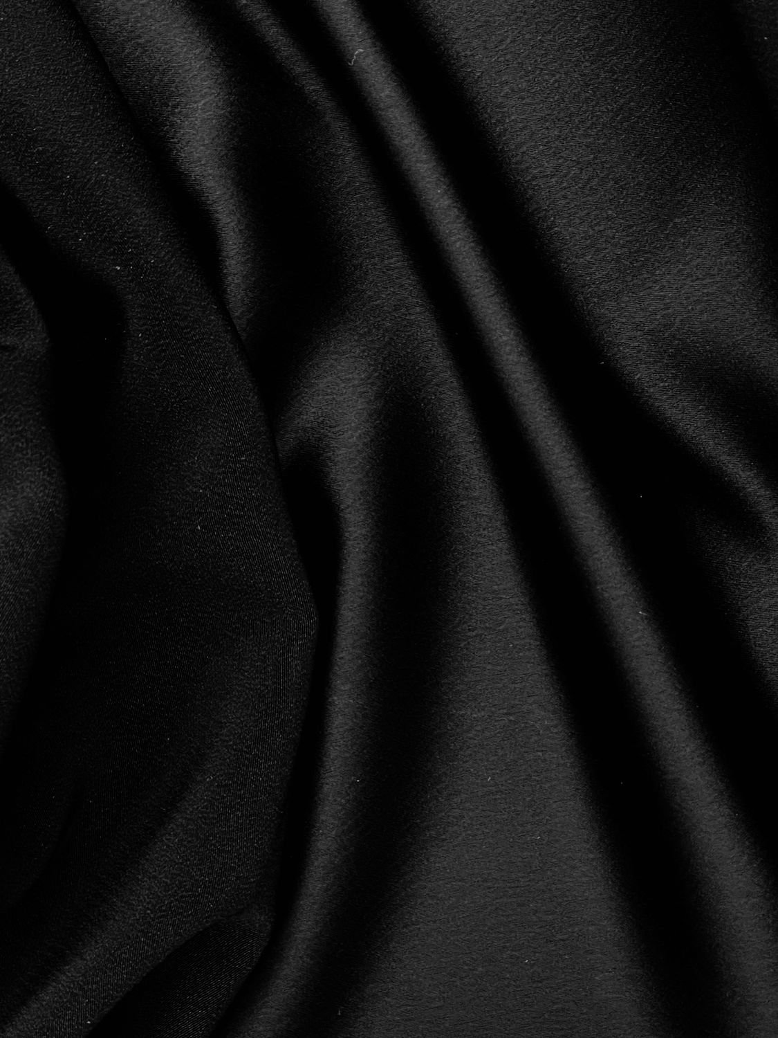 24441 Satin-Krepp / crêpe Black