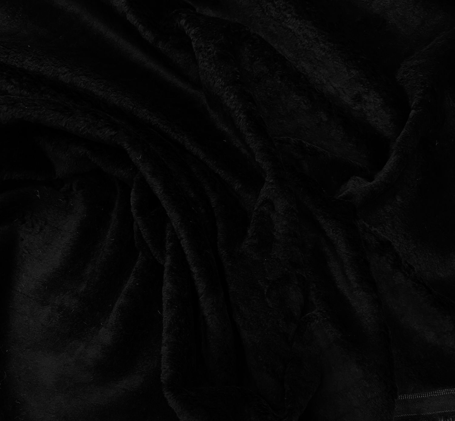 14478 BLACK Kunstpelz - Fake fur