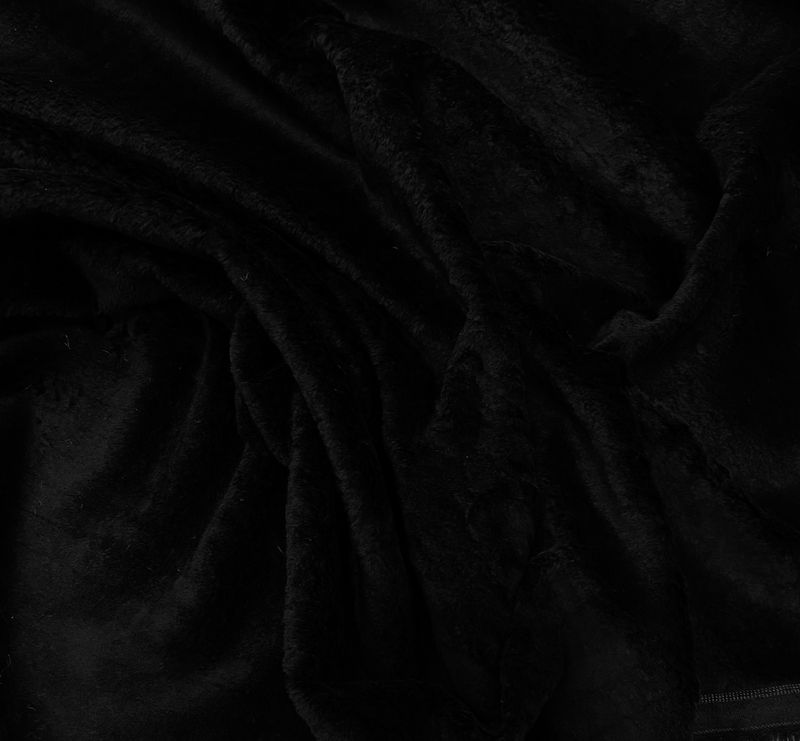 14478 BLACK Kunstpelz - Fake fur