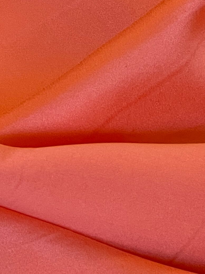 22054 Crêpe de Chine Stone washed Mandarine