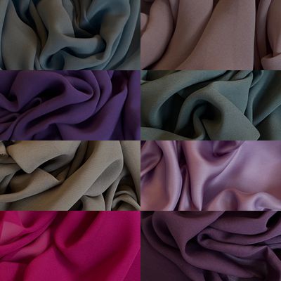 GEORGETTE SEIDE - SOIE - SILK