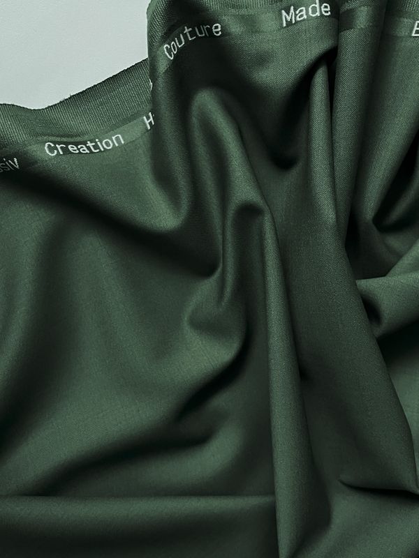 35599 Dark green Wolle lainewool Gabardine