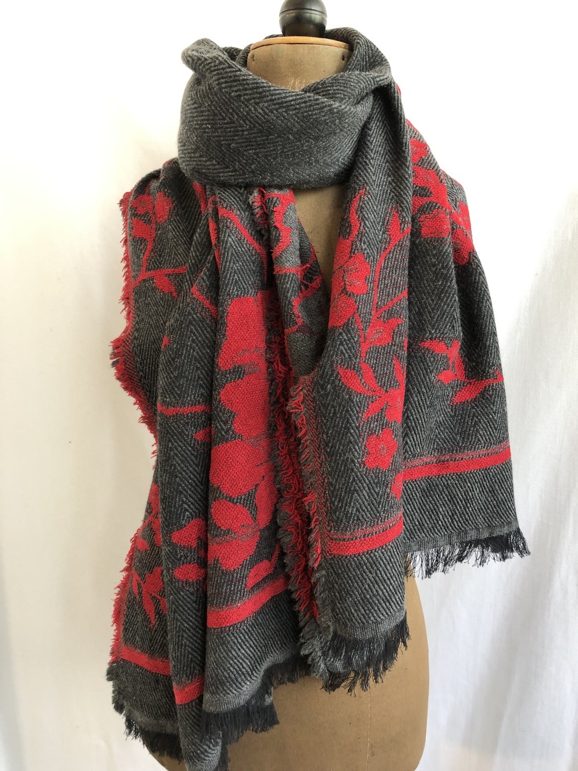 Schal / Stola 1896 red Schal / Stola 1896 red