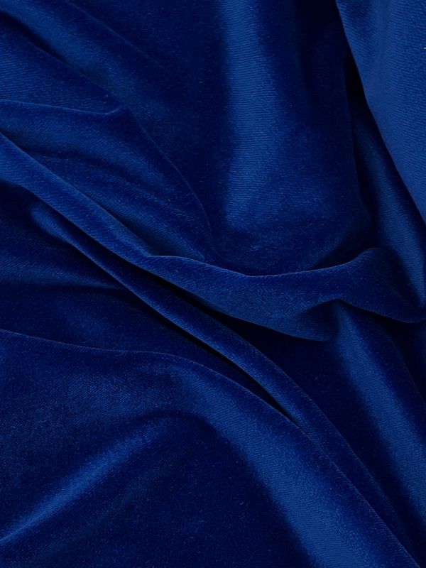 35674 Samt velours velvet Royal blue