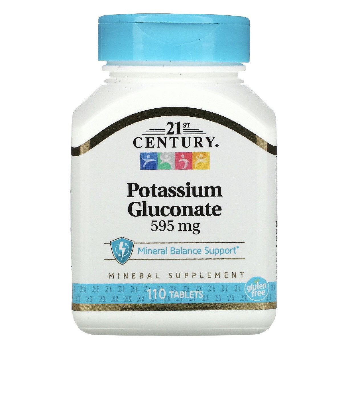 Potassium Gluconate Dietary Supplement 595mg - 110 Tablets