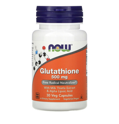 Now Glutathione 500mg Free Radical neutralizer