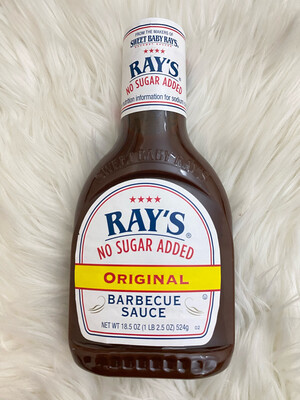 Ray&#39;s No Sugar Added Original BBQ Sauce, 18.5 oz KETO FRIENDLY