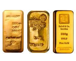 500 gr Pure Gold Cast Bar