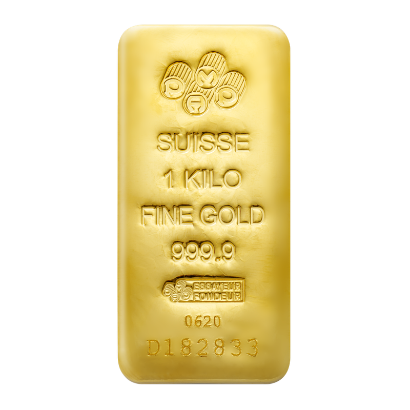 1000 gr Pure Gold Cast Bar