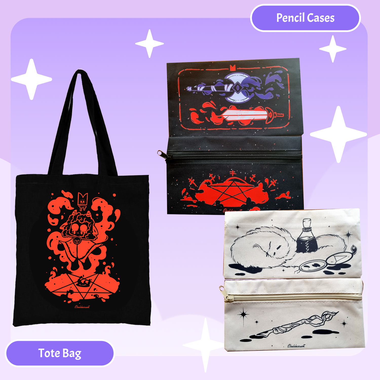 ✨TOTE BAGS🌟POUCHES✨PENCIL CASES✨T-SHIRT
