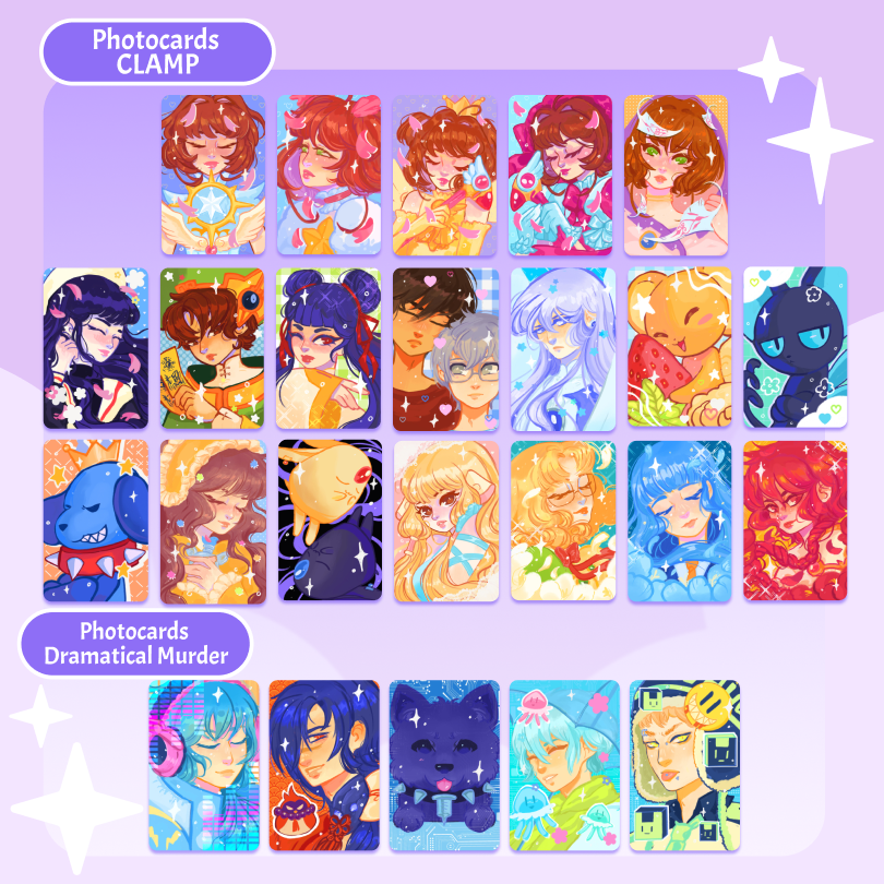 🌟PHOTOCARDS 🔹CLAMP 🔹DRAMATICAL MURDER🌟
