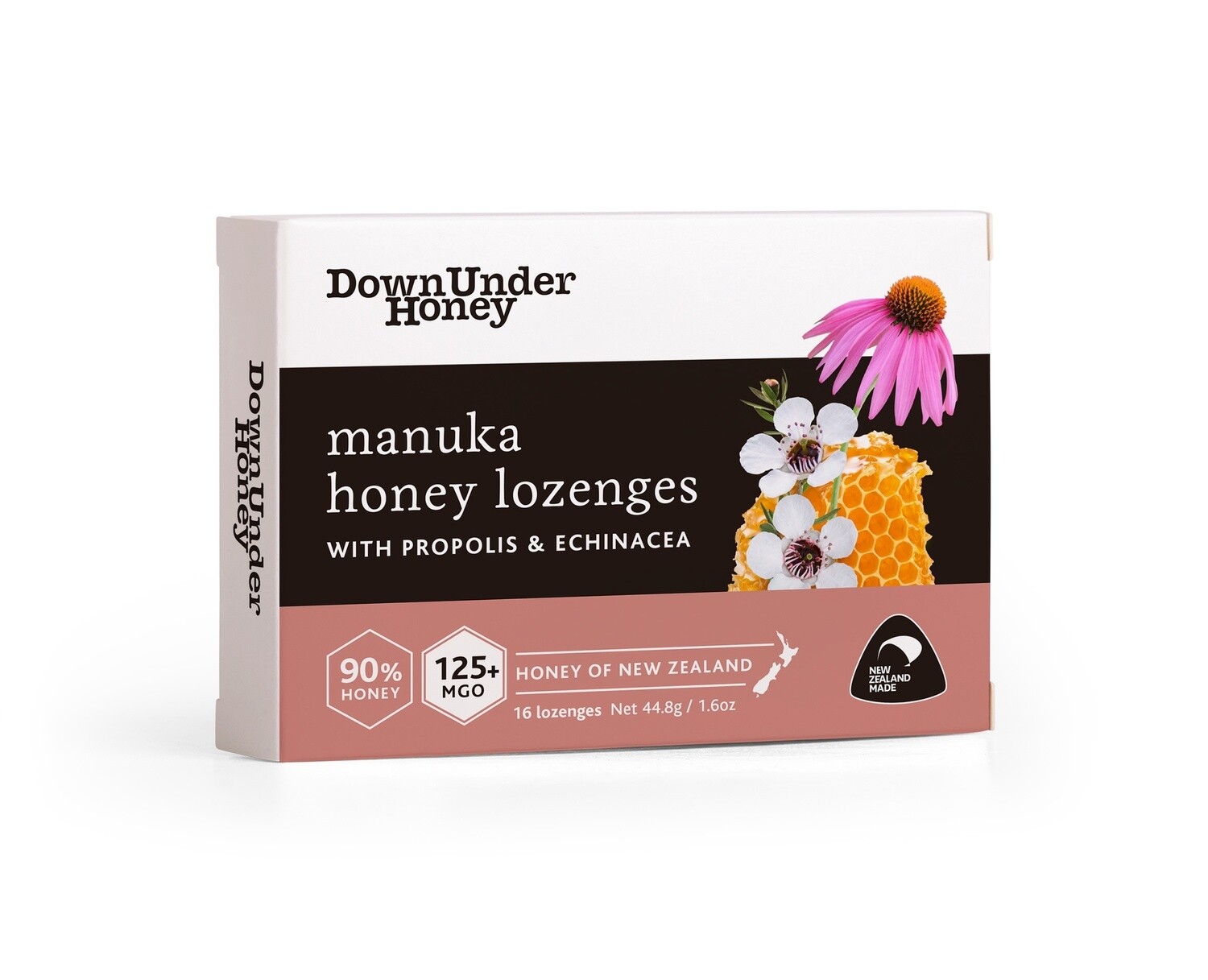 Manuka Honey Lozenges  MGO125+  with Propolis &amp; Echinacea - Box of 16